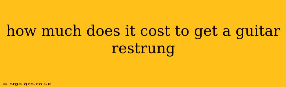 how much does it cost to get a guitar restrung