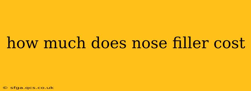 how much does nose filler cost