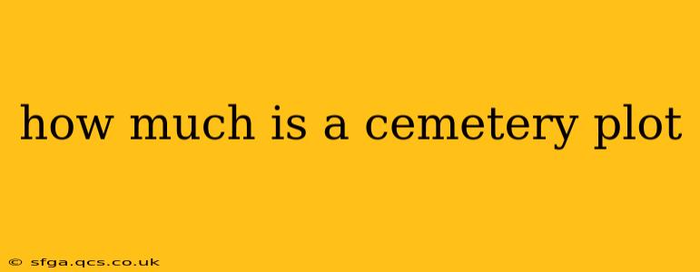 how much is a cemetery plot