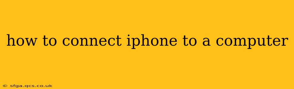 how to connect iphone to a computer
