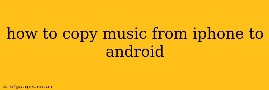 how to copy music from iphone to android