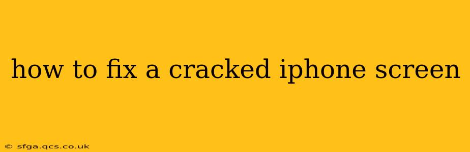 how to fix a cracked iphone screen