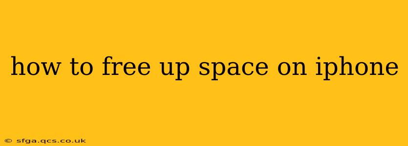 how to free up space on iphone