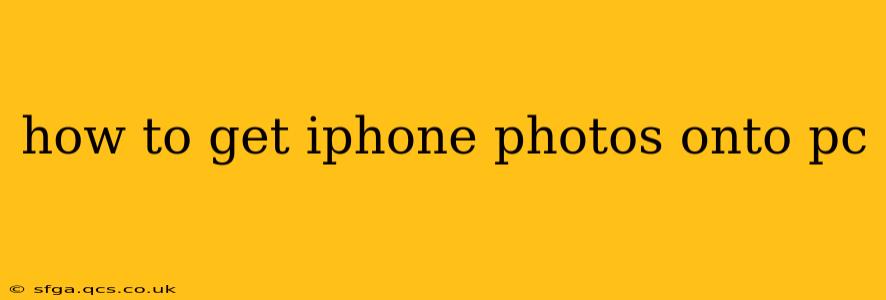 how to get iphone photos onto pc