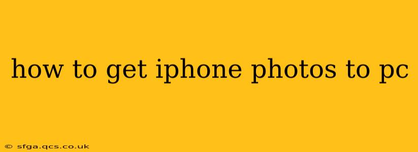 how to get iphone photos to pc
