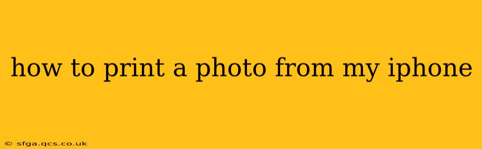 how to print a photo from my iphone