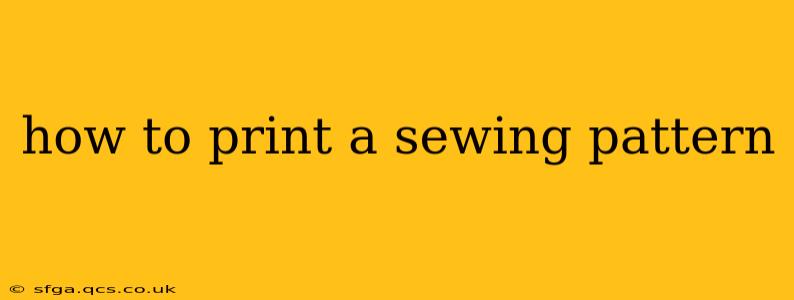 how to print a sewing pattern