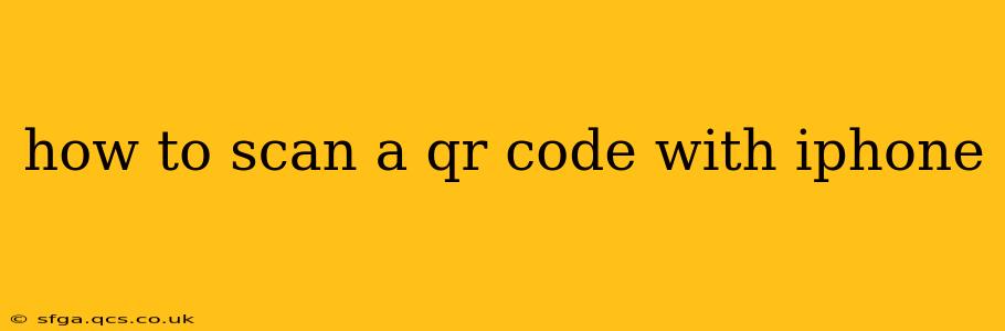 how to scan a qr code with iphone