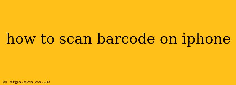 how to scan barcode on iphone