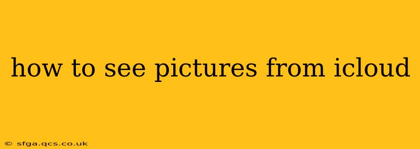 how to see pictures from icloud