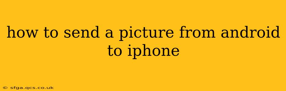 how to send a picture from android to iphone