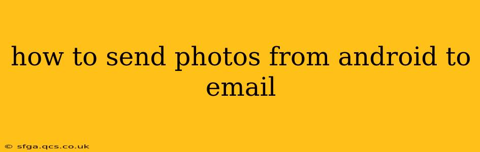 how to send photos from android to email