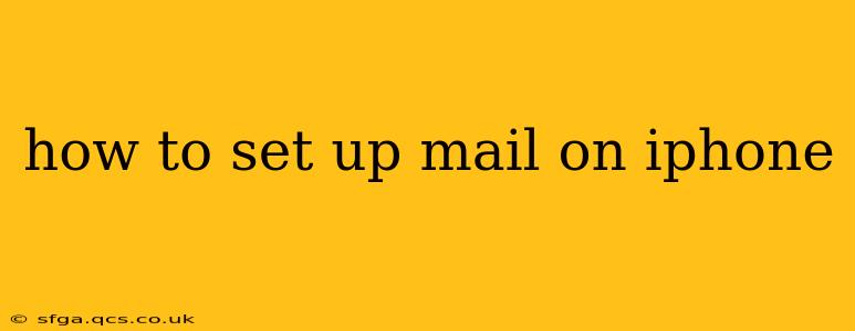 how to set up mail on iphone