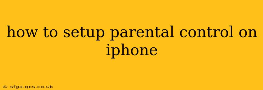 how to setup parental control on iphone