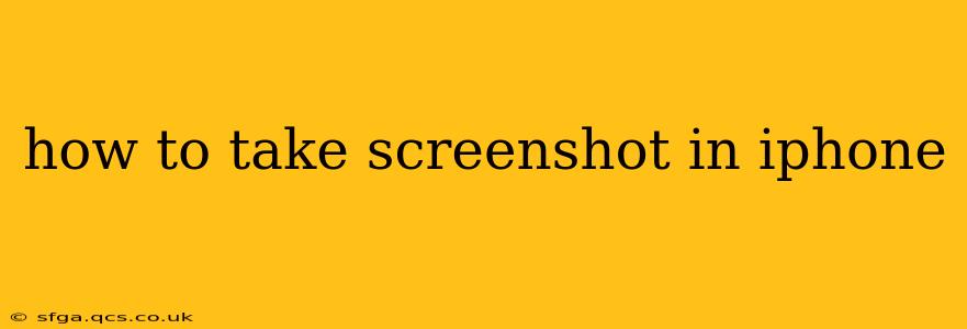 how to take screenshot in iphone