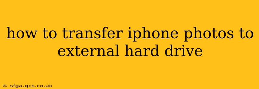 how to transfer iphone photos to external hard drive