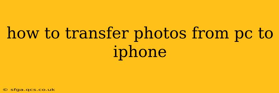 how to transfer photos from pc to iphone