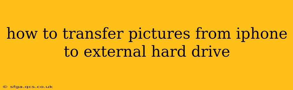 how to transfer pictures from iphone to external hard drive