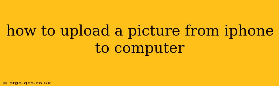 how to upload a picture from iphone to computer