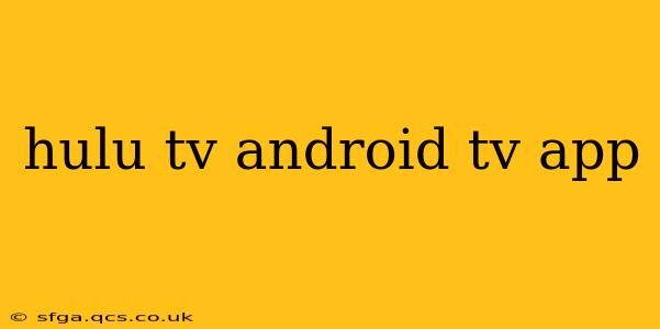 hulu tv android tv app