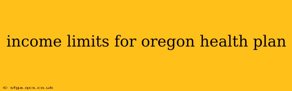income limits for oregon health plan