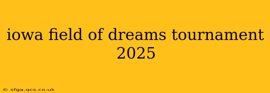 iowa field of dreams tournament 2025