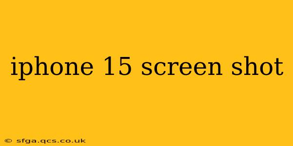 iphone 15 screen shot