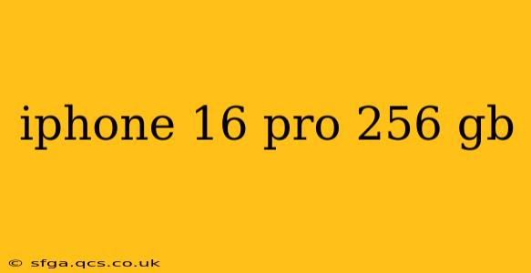 iphone 16 pro 256 gb
