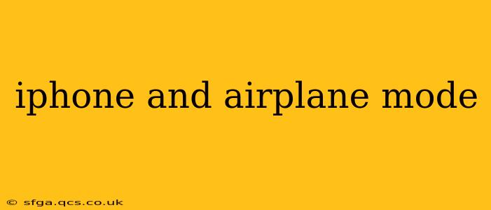 iphone and airplane mode