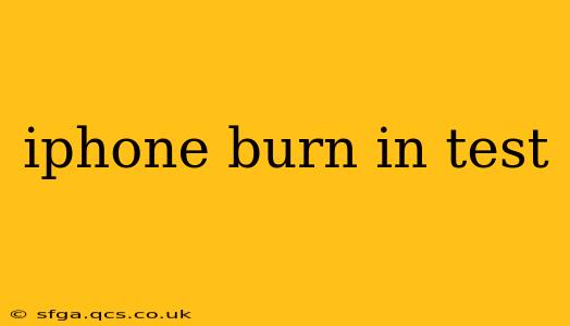iphone burn in test