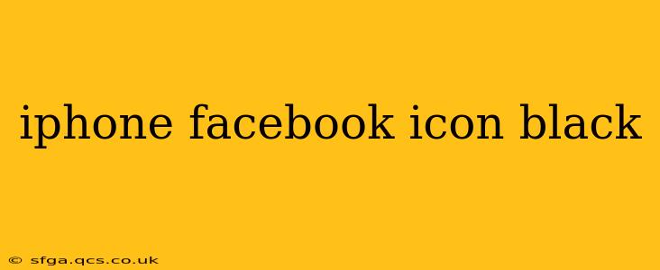 iphone facebook icon black