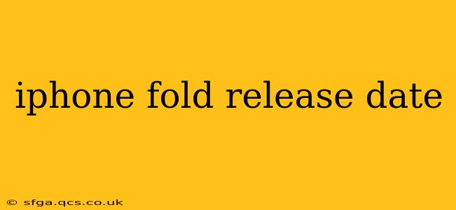 iphone fold release date