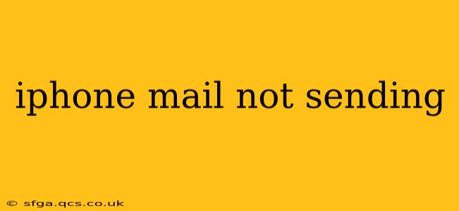 iphone mail not sending