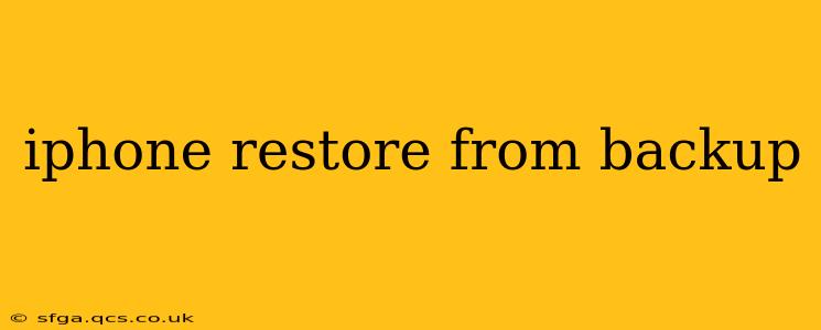 iphone restore from backup