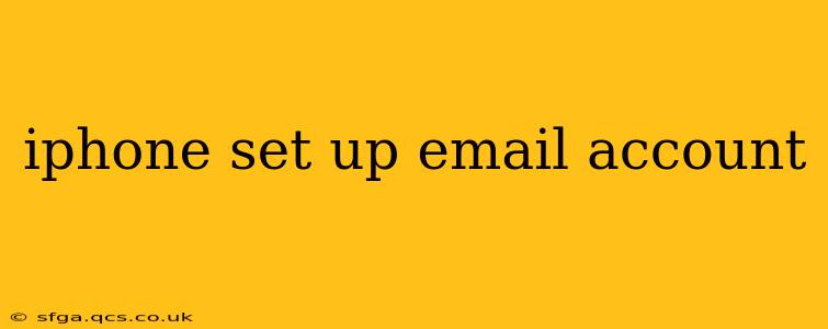 iphone set up email account