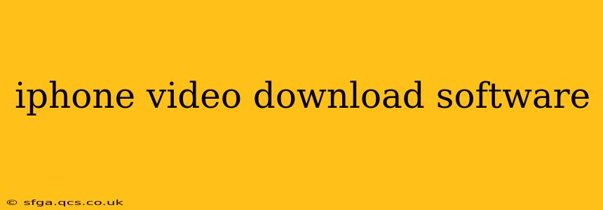 iphone video download software