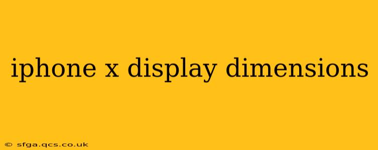 iphone x display dimensions