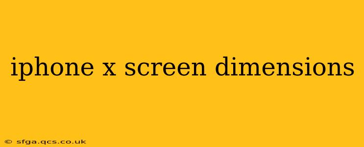 iphone x screen dimensions