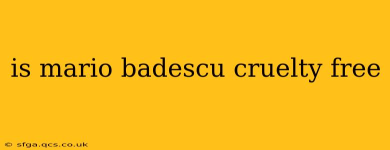 is mario badescu cruelty free