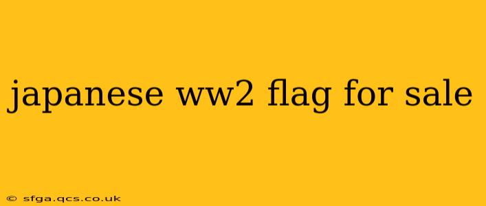 japanese ww2 flag for sale