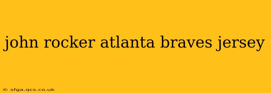 john rocker atlanta braves jersey