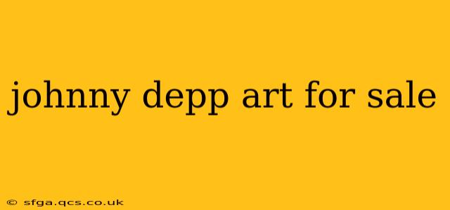johnny depp art for sale
