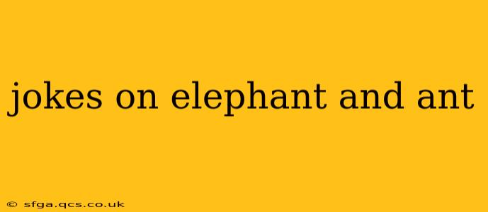 jokes on elephant and ant
