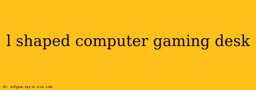 l shaped computer gaming desk