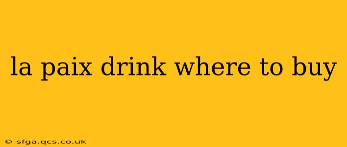 la paix drink where to buy