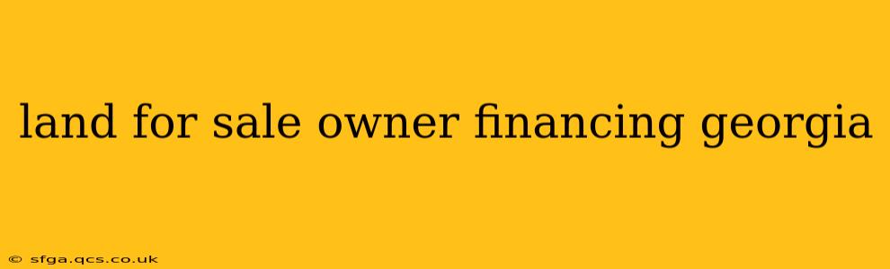 land for sale owner financing georgia