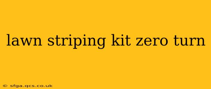 lawn striping kit zero turn