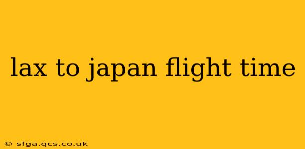 lax to japan flight time
