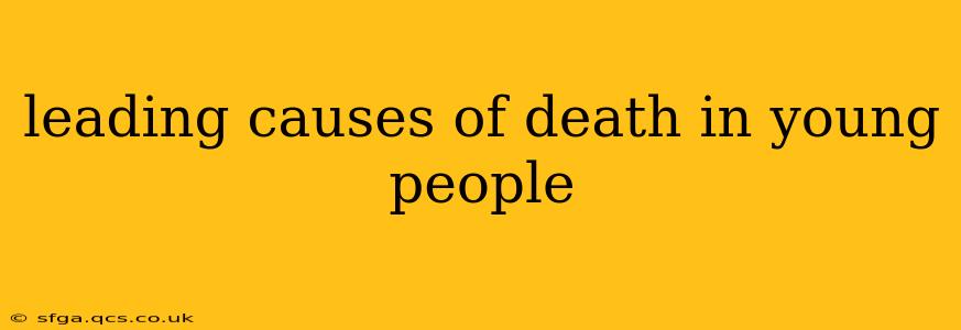 leading causes of death in young people