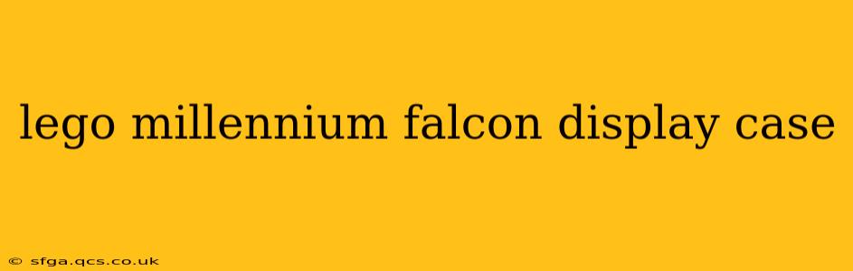 lego millennium falcon display case
